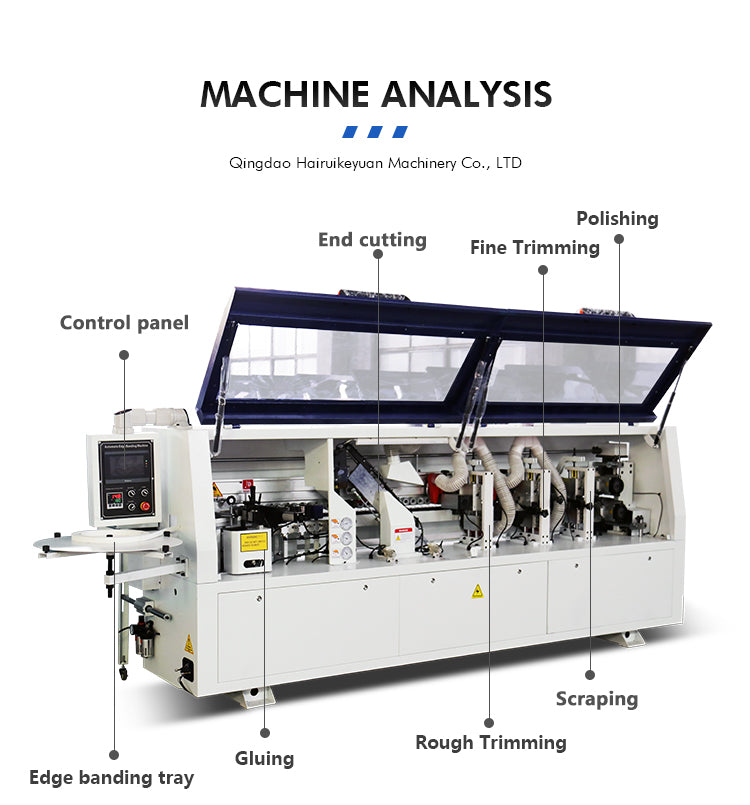 Qingdao Automatic Pvc Mdf Panel Furniture Melamine Edge Bander Banding Making Machine for Cabinet Doors