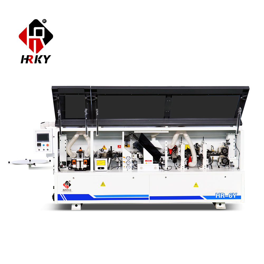 Woodworking 6 Functions Edge Bander Automat PVC MDF Straight Edge Banding Machine for Furniture Production Line