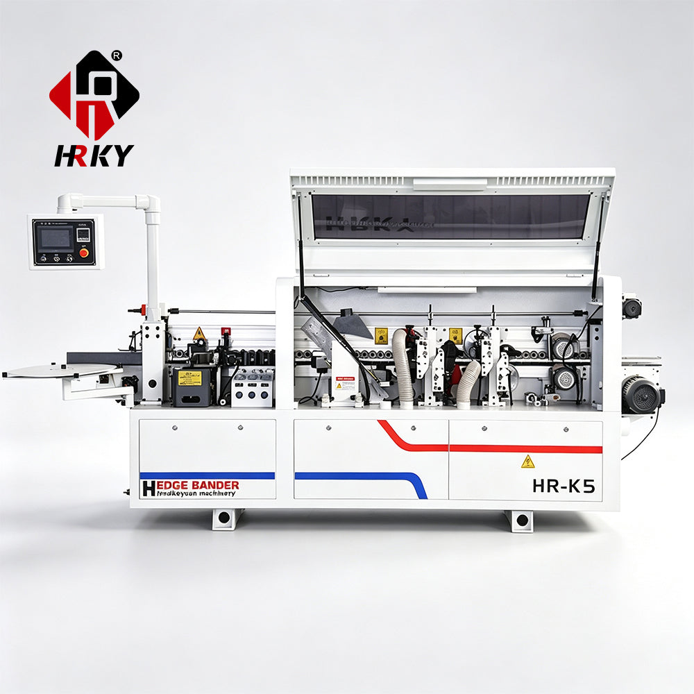 Wood Door Cabinet MDF Automatic Edge Bander Machine 5 Function PVC MDF Plywood Automatic Edge Banding Machine